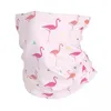 Halsdukar flamingo fågel djur rosa bandana nackgaiter tryckta balaclavas möter halsduk multifunktionell cykling som körs för män kvinnor vinter