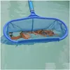 Accessori piscina 1pc nuoto Saage net foglia spazzatura fine a maglia skimmer skimmer pulizia rifornimento pulito 220622 drop dh5zu