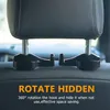 4 Pack bilhuvudstödkrokar fordon Universal Car Organizer Car Back Seat Headest Hanger Holder Hook For Bag Purse Cloth Grocery236b