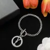 Luxury Jewlery Set for Women Designer Pendant Necklaces Men Silver Jewelry Letter Diamond Chains Bracelets Bracelet Necklace Sets 238142c R4i1