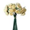 Dekorative Blumen 27heads künstliche Pfingstrose Seidenbraut Rosenstrauß Hochzeit Party Kernstück Dekoration Weihnachten Home Tischdekor falsche Blume