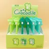 PCS/Lot Creative Crocodile Press Mechanical Pencil Cute 0,5 mm Tekening schrijven Automatische Pen School Office benodigdheden