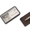 Tasche di gioielli scatole in legno e orecchini da pacchetti Orecchini da viaggio Organizzatore di gioielli con attrazione magnetica