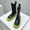 2023 Новые ботинки Martin на платформе B V, ботинки «Челси», женские кожаные мужские ботинки до середины икры, черные, зеленые, мотоциклетные ботинки с высоким смыслом, размеры 35-46 + коробка