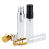 Groothandel groothandel Pakflessen 2,5 ml 5 ml 10 ml draagbare mini reisglas parfum flessen Atomizer 3 kleuren parfum flessen voor spray ll