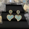 Luxe oorbellen Designer Women Letter C Studs Vintage Rhinestone Valentine Engagement Earring voor Lady Jewelry Accessories