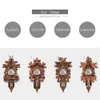 Relógios de parede Vintage Cuckoo Wall Clock Art Chic Pendulum Clock Craft Bird Wood Wooding Decoration for Home Cafe Restaurant Sala de estar 230814