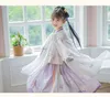 Kläder sätter vår sommar barn hanfu klänning set kinesisk traditionell barns broderi klänning flickor fotografering kläder baby hanfu klänning kostym