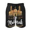 Short masculin Eid Mubarak Board Summer Al Fitr Sports Fitness Beach Men rapide Dry Match Met-Migne Plus taille de natation Trunks