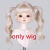 Acessórios para bonecas 30cm Doll peruca rabo de cavalo Curly Soft Mohair Wig Adequado para Acessórios de brinquedos de peruca de 1/6BJD de boneca 6-7 polegadas 230812