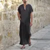 Roupas étnicas Saudi Dubai Dubai Long Jubba THOBE PARA O MAN MULMICO ISLÂMICO ROBE TRADAL