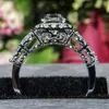 Band Rings Huitan for Women Brilliant Cubic Zirconia Wedding Engagement Female Accessories Fancy Proposal Ring Gift Trendy Jewelry 230814