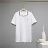 Men's Polos 2023 Summer MO English Short Sleeve Lapel Business Casual Mongolian Polo Shirt 230812