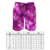 Shorts Shorts Shorts Outer Space Purple Vintage Beach Trunks Abstract Print Men Surfing Surfing Surfing Sump Pantaloni corti