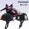 Motorradhelme Halbhelm Deutsch Stil Retro Persönlichkeit Sommer Open Face Cruiser Scooter Hubschrauber für Männer Frauen316s