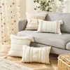 Pillow Tassel Macrame Luxury Elegant Cover For Living Room Bed Sofa Couch Home Decor Boho Tufted Throw Case 45x45cm Grey