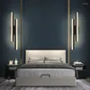 Wall Lamp LED Bedroom Sconces Copper Line Pipe Acrylic Lampshade Indoor Lighting For Living Room Corridor Light Fixture