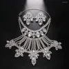 Pendientes de collar Conjunto de joyería de gota de agua con diamantes de agua