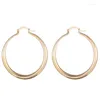 Hoop Earrings Luxury Sliver Color Big Circle For Women Men Exaggerated Punk Metal Geometric Round Earring Jewelry Gift