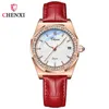 Нарученные часы Chenxi 8248l Fashion Women Bracelet Bracelet Watch Ladies Calendar Diamond Платье водонепроницаемые кожаные наручные часы Relogio fominino