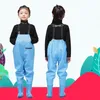 Boots Fishing Chest Waders with for Kids Outdoor Activities Girls Boys PVC Rain PantsWaterproof Bootfoot Max Foot 22cm865in 230812