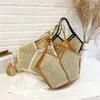 Omuz çantaları saman dokuma çantaları yeni plaj dokuma saman çantaları bir omuz kadın çantaları Japonya ve Kore basit eğlence tatil seyahat trendstylishhandbagsstore