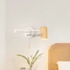 Wall Lamps Nordic wall lamp Restaurant bedside bedroom retractable swing arm folding study reading eye protection LED lamps HKD230814