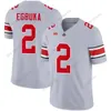 Джастин Филдс Custom Ohio State Buckeyes Football Jersey Harrison Jr. Emeka Egbuka C.J. Stroud Treveyon Henderson Jaxon Smith-Njigba Tuimoloau Sawyer Bosa Elliott