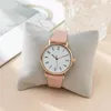 Polshorloges Fashion Ladies Digital Simple Brand Quartz Watch 2023 Casual roze lederen band Damesklokken Horloges