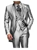 Männer Anzüge Blazer Charcoal Grey Anzug Ed Revers 3 Stück 1 Button Bräutigam Smoking Hochzeit für Männer Set maßgeschneiderte Jacke Hosen Weste 230814