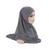 Etniska kläder muslimska kvinnor hijab halsduk islamisk arab hatt kvinnor headwrap ramadan be hattar sjalar imamah turban