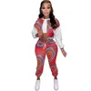 Pantalon féminin à deux pièces Kexu Fleece Set Veste de baseball avant à manches longues et costume de jogger Tracksuit Streetwear Sportsitit
