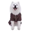 大型犬のためのホット冬の暖かい厚い小さな犬のペットの服パッド入りフーディージャンプスーツパンツアパレルXS-5XLホット新しい到着送料無料HKD230812