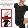 Taille Tummy Shaper Herren schlampige Körper Shaper Brustkompression Hemden Tummy Control Shapewear Gynäkomastie Bauch schlanker Weste Taillentrainer Korsett 230814