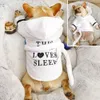 Pijama de cachorro fofo Roupas de cachorrinho de cachorro Roupas de animais de estimação macios cães casaco de gato de gato para cães médios pequenos chihuahua bulldog francês pug hkd230812