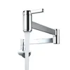 Modern Basin Sink Wall Mount Tap Brass Kitchen Faucet Easy Install Spout Folding Arm Bathroom Double Switch