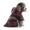 Appareils pour chiens Small imperméable chiot réfléchissant imperméable Poncho Slicker Rain chat Ralinar avec capuche pour la marche extérieure (noir et