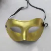 Man half gezicht archaïstische feestmaskers antieke klassieke mannen masker mardi gras maskerade venetiaans kostuum feestmaskers 50 stks zilveren goldzz