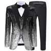 Men s Suits Blazers Mens Suit 3 Pieces Sequin Color Shiny Notch Lapel for Wedding Party Groom Banquet Nightclub Blazer Vest Pant 230814