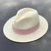 Berets Panama Straw hat unisex top fedora big head size sunshade sunshade verstelbare elegante heer veelzijdige stijl