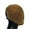 Маски для вечеринок Spike Latex Latex полный лицо страшное шлем косплей Durian Head Rave Movie Mask Props 230814