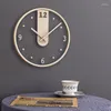 Horloges murales Ministance Clock Living Room Decoration Creative Transparent Simple Japonais Fashion Ins Ultra-Quiet