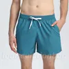 2023 Lu Shorts sport da jogger lu da uomo per ciclismo escursionistico con palestra tascabile palestra corta pantalone europeo di dimensioni europee s-3xl traspirato