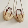 INS. Fashionable and Grass Woven Children's Handbag Sen Series Girls' Simple Personalized for Travelstylishhandbagsstore