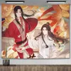 Tapestries Heaven Officials Blessing Anime Tapestry Wall Hanging Aesthetic Room Decor Cartoons Tapestry Art Poster Tapestries For Home R230812