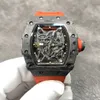 Richa Milles mechanische BP-Fabrikschrauben automatische Luxus-Armbanduhr aushöhlen Uhr Kohlefaser RM3502 Band Keramik Weinfass Mode hochwertiger Trend Chos