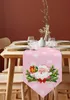 Runner de mesa de Natal Papai Noel Papinha Pinheiro Anegada Floco de neve Mesa rosa Decoração de casamento Decoração de férias para férias Home Home Tabel Decor 230814