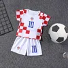 Clothing Sets Summer Baby Boys Football Suit Kids Clothes Toddler Girls Sports T Shirts Shorts 2 Pcs Children Competition Costume Set 230814