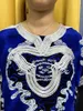 Ethnische Kleidung Muslim Abayas für Frauen 202 Mode traditionelle gedruckte Baumwoll -Applikationen Dunkel loser Femme Robe Afrikanische Kleid mit Turban