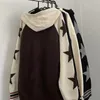 Maglioni da uomo Moda coreana Felpa con cappuccio con zip da uomo Stella Autunno Inverno Maglione Y2k Streetwear Vintage Uomo Cardigan Cappotti Felpa Maglioni 230814